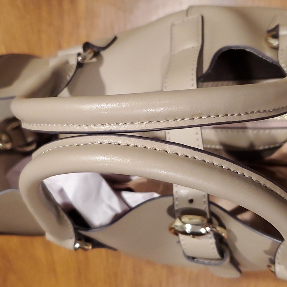 NEW Cristina Sabatini taupe leather bag - Picture 7 of 11